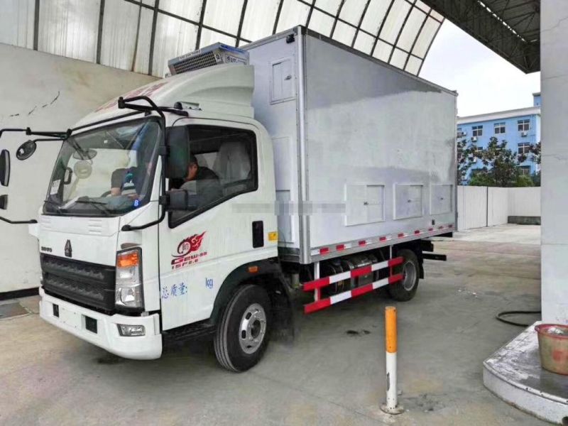 HOWO 5ton Carrier Thermo King Refrigerator Ice Cream Truck 6tons 7tons Refrigerated Freezer Cooling Van Refrigerator Truck