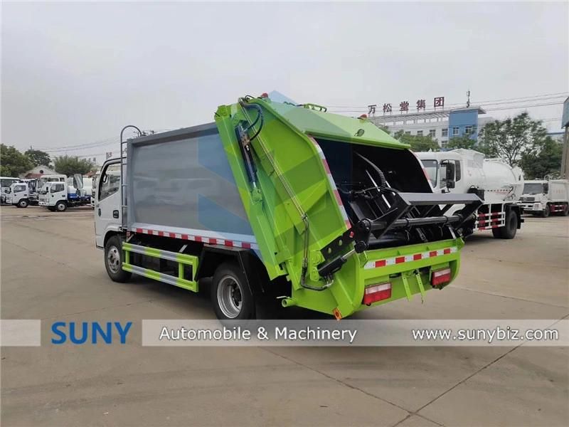 New Design High Quality DFAC 4*2 6cbm Compactor Garbage Truck with a Hook