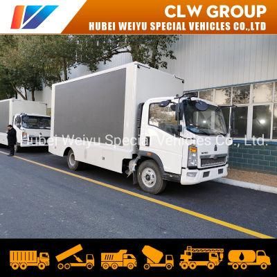 Sinotruk HOWO Full Color LED Screen Truck P4 P5 P6 LED Advertising Truck