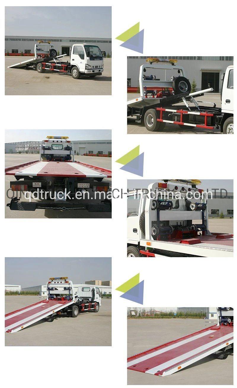 3 tons small wrecker tow truck/ Sinotruk Flatbed Slide Wrecker Truck