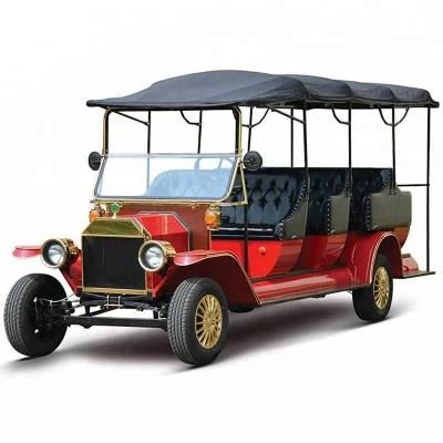 11 Seats Electric Vintage Car Low Price Classic Tourist Car