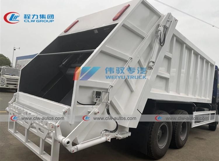 Hot Sale Sanitation Vehicles HOWO 6X4 336 HP 16 Cbm 18 Cbm Compressed Garbage Compactor Truck