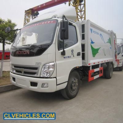 Foton 4X2 120HP 8cbm Refuse Garbage Waste Compressed Compactor Truck