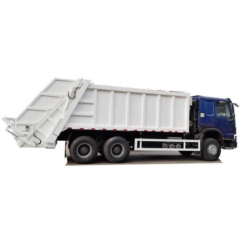 High Quality Heavy Duty HOWO 6X4 Chassis 371 HP Engine Power Mounted with Color 16 Cbm Compactor Garbage Truck for Sales>=1 Units