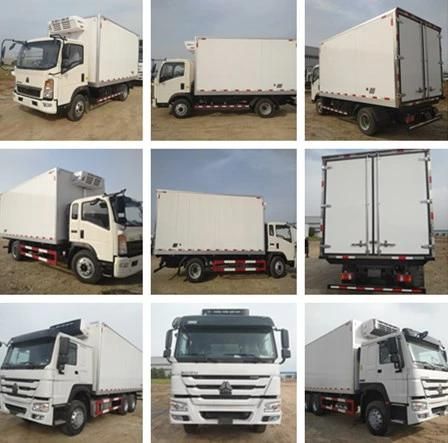 Customized Sinotruck HOWO 4X2 Refrigerated Cooling Van Trucks 6tons for Sale