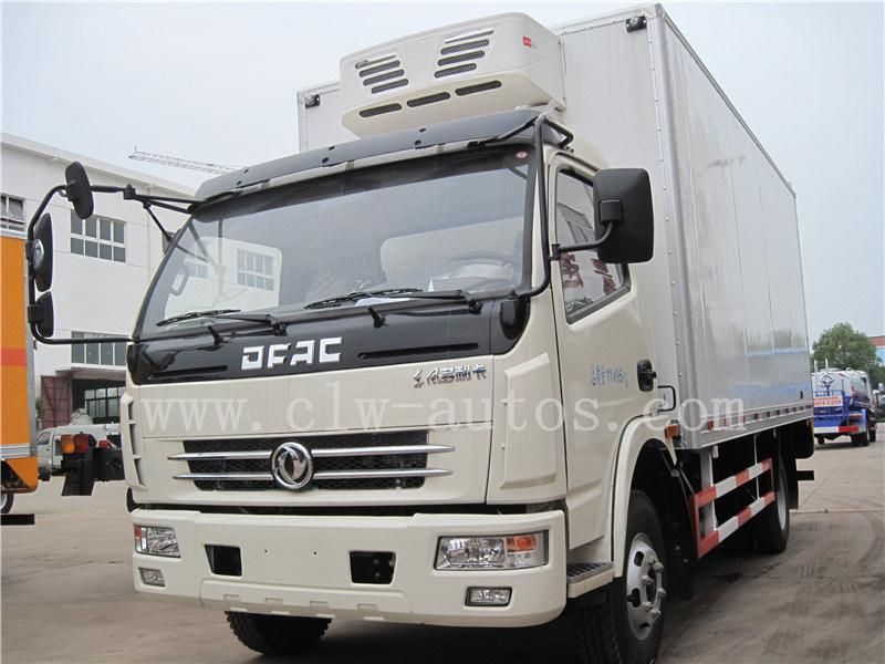 Dongfeng 4*2 Model 5tons Small Seafood Refrigerated Transport Delivery and Cooler Freezer Refrigerator Van Truck