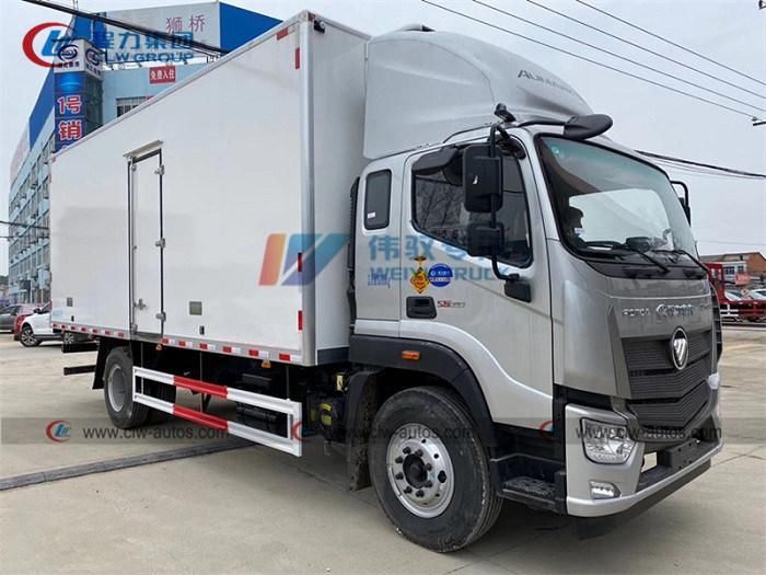 Foton 10tons Seafood Meat Vegetable Fruit Transport Refrigerator Container Cooling Freezer Cargo Van Truck