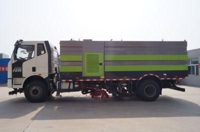 FAW 5000liters Small Vacuum Road Sweeper Vehicle Street Cleaning Truck