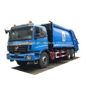 Foton Auman 20 Cbm Garbage Compactor Truck for Sale Rear Loader Waste Compactor Rubbish Truck Refuse Collection Trash Compactor Truck