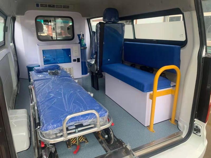 Cheap Emergency Transport Ambulance Vehicle Foton G7 Monitoring Medical ICU Ambulance Car Price for Sale