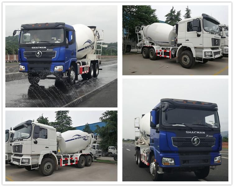 Shacman F2000 F3000 X3000 Self Loading Concrete Mixer Truck Shaanxi
