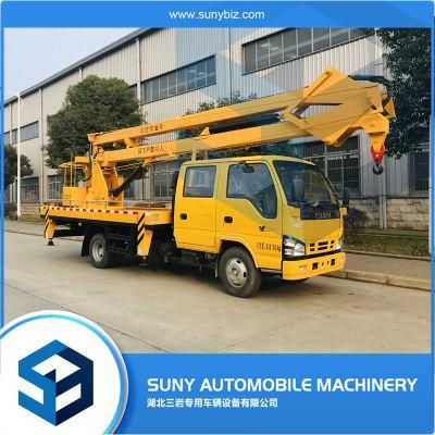 600p Double Cabin 12 Meters 16 Meters 14 Meters Telescopic Boom Lift Bucket Truck