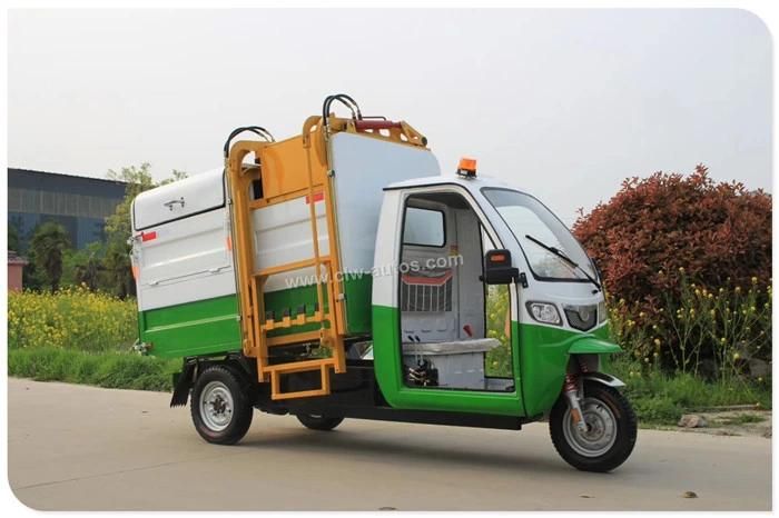 Electric 3 Wheel Tricycle Garbage Transport Truck Self Loading Refuse Removal