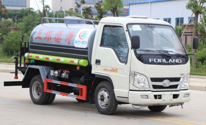 Forland 3ton 4ton 5ton Water Tank Sprinkler High Pressure Water Cannon Truck