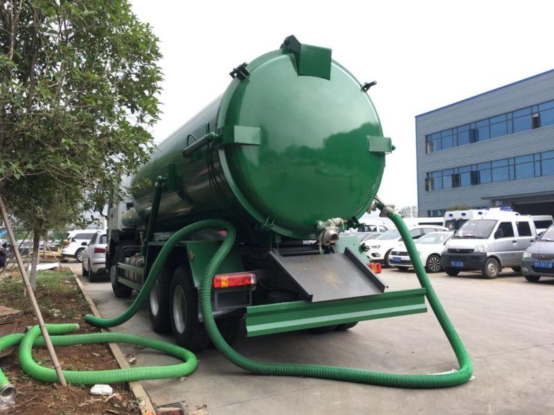 HOWO 6X4 Sewage Suction Truck Vacuum Pump Suction Sewage 15000liters 16000liters