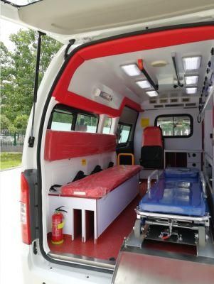 Lowest Price LHD Gasoline Engine Ambulance for Intensive Care