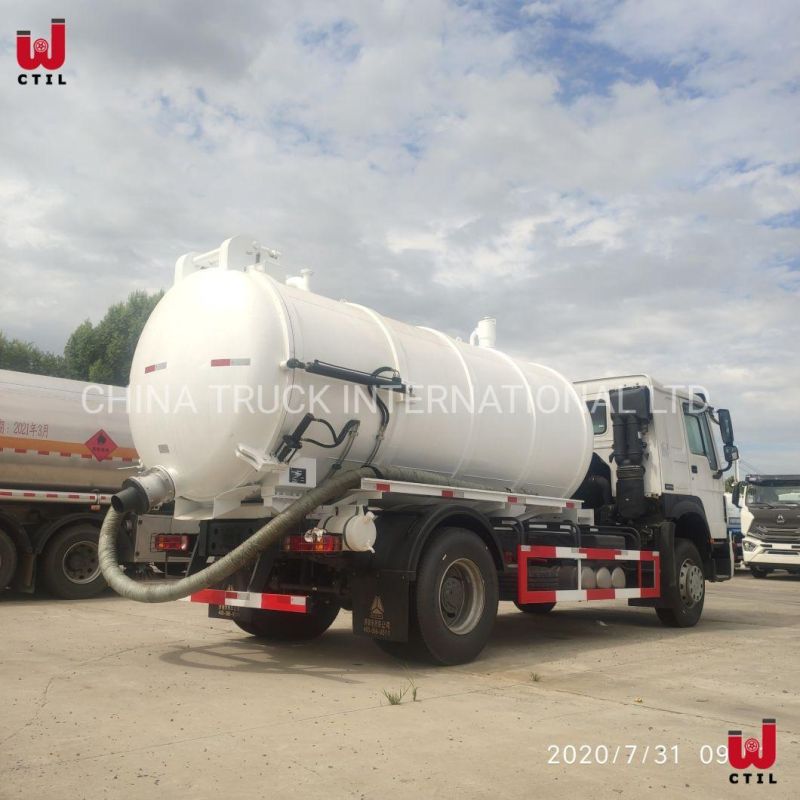 Sinotruk HOWO 4X2 Sewage Suction Truck Vacuum Trucks