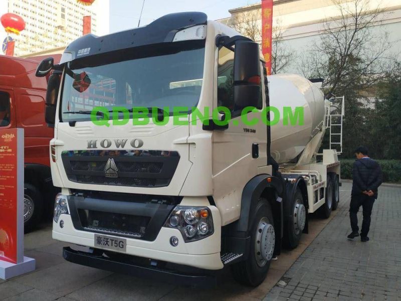 8cbm Euro2 HOWO Sinotruck 8*4 380HP LHD Concrete Mixer Truck