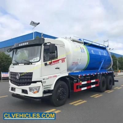 Dongfeng 10 Wheels 260HP Vacuum Suction Truck 22000L 22cbm Vacuum Truck