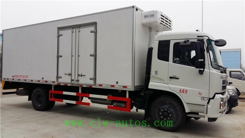 Dongfeng 4X2 190HP Euro3 30-35m3 Tianjin Freezer Box Truck, Refrigerator Van Truck for Cooling Negative 18 Centi-Degree