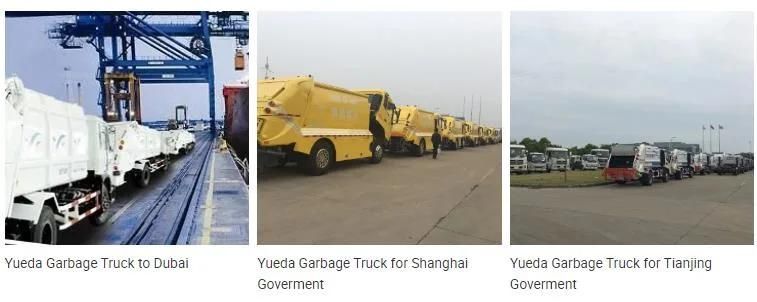 Yueda quality-assured rubbish truck compressed garbage trucks for sale