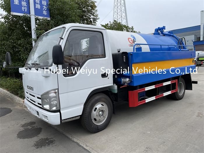 Isuzu Elf High Pressure Jetting Sewage Suction Truck Sewer Dredging Truck