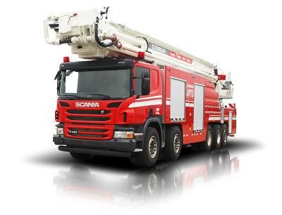 High Safety Water Tower Diesel Engine Fire Fighting Vehicle