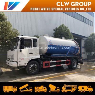 8m3 10m3 Dongfeng 4*2 High Pressure Sewer Sludge Vacuum Sewage Suction Truck