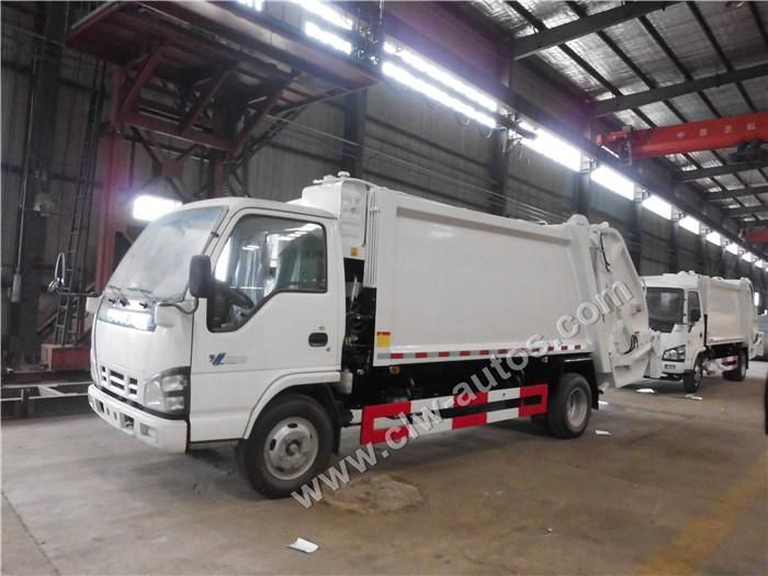 Isuzu 600p 5m3 6m3 8m3 Garbage Compactor Truck Rear Loading Rubbish Waste Collector