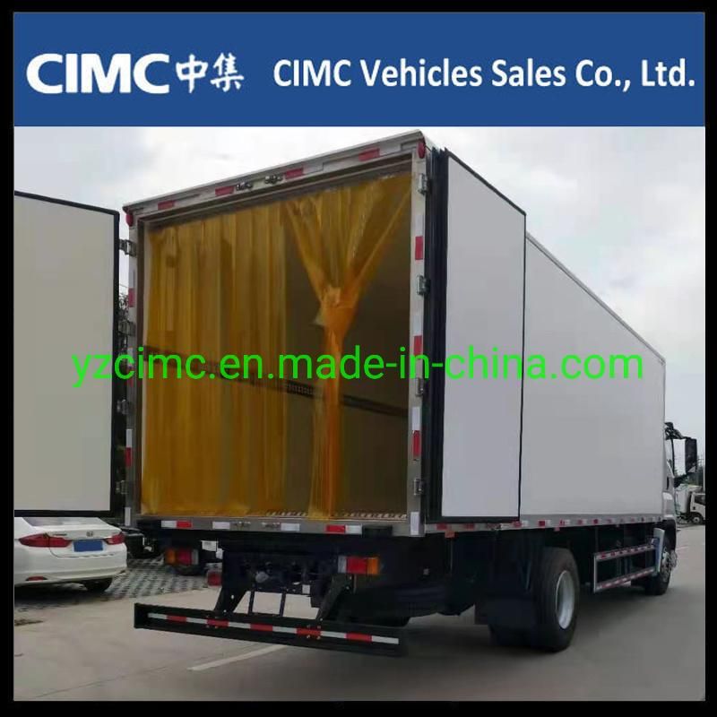 China Isuzu Giga 6X4 380HP Refrigerated Refrigerator Van Truck 25FT