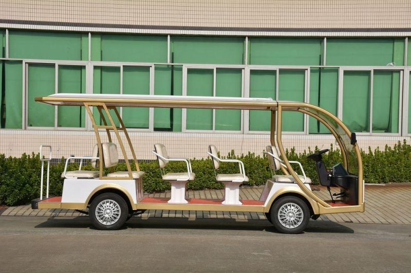 Beautiful Design China 14 Seater Electric Shuttle Bus Sightseeing Car