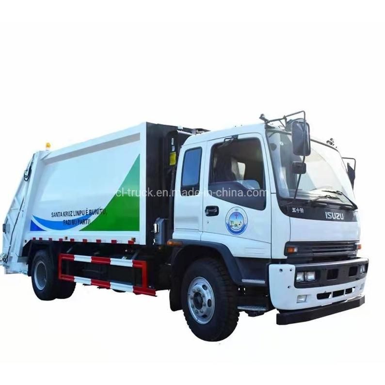 Japan Ftr Fvr 10tons 12tons 14tons Refuse Compactor Garbage Trucks