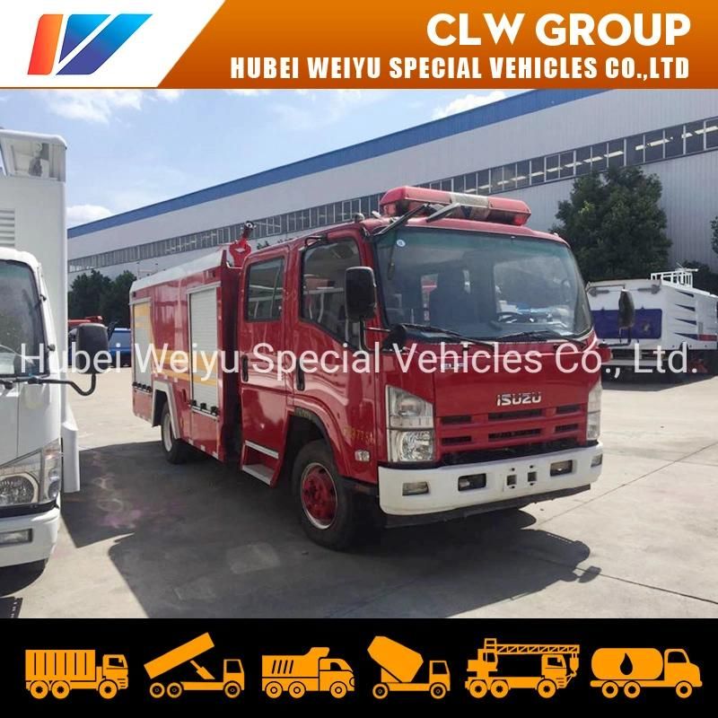 Japanese Brand 3000liters Water Tank Fire Engine 3tons Isuzu Water Tanker Fire Truck