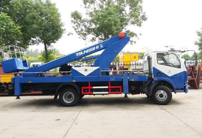 16m 18m 20m 22m 24m 26m Aerial Working Bucket Truck Mounted High-Altitude Work Platform 12/14/16/18/20/22/24/26 Meters Cherry Pickup Aerial Platform Truck