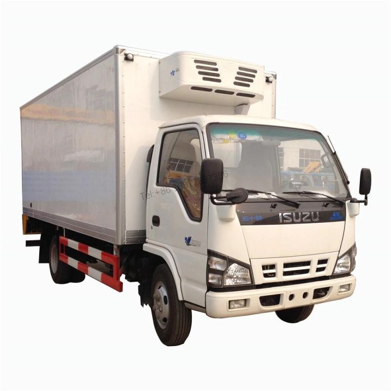 Japan 700p 8tons 10tons 4X2 Left Hand Drive Fiberglass Truck Van Body Food Truck Van