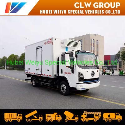 Shacman 4X2 Type 5tons Refrigerated Van Truck Refrigerator Trucks with Carrier Hanxue Thermo King Freezer Unit