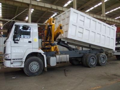 Sinotruk 6X4 Dump Truck with Crane Boom and Grab