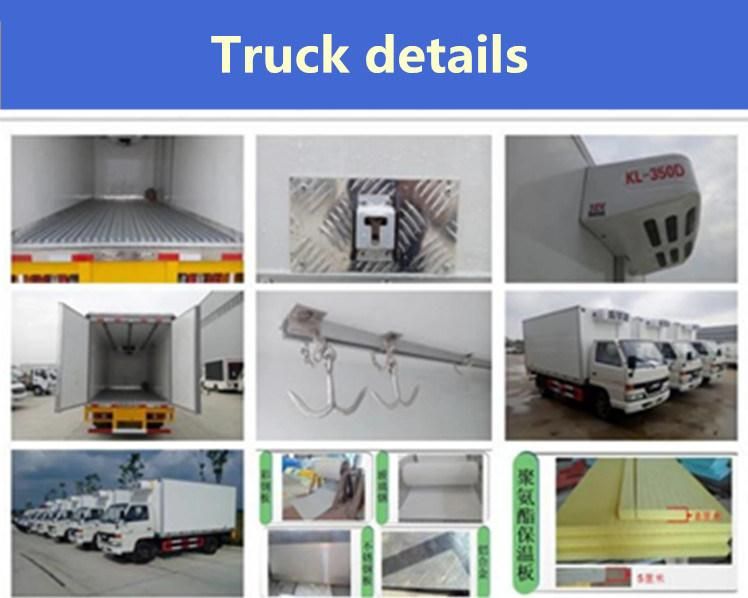 8t Loading Capacity 4X2 Refrigerated Van Food Cargo Truck Light Truck Refrigerator