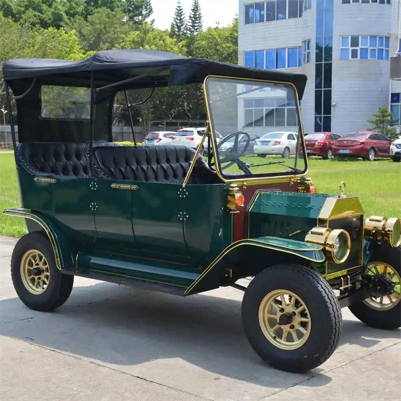 Model T Golf Cart Electric 4 Seaters to 5 and 6 Passenger Golf Buggy China Golf Carts Electric