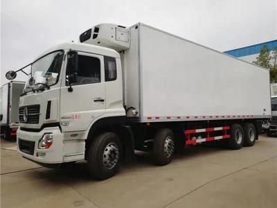 Heavy 12 Wheels 20 Ton Complicated Road Conditional Refrigerator Van Truck