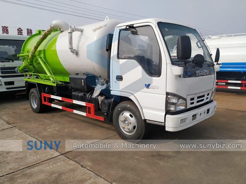 High Performance 4500 USG Capacity Sewage Suction Vacuum Tanker Truck