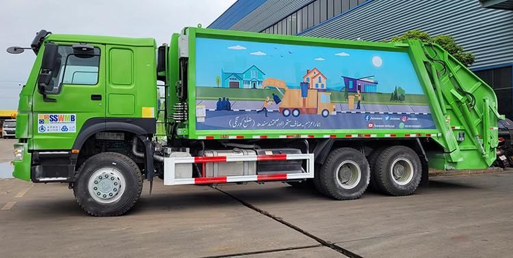 HOWO 6*4 18cbm Garbage Truck Compression Type