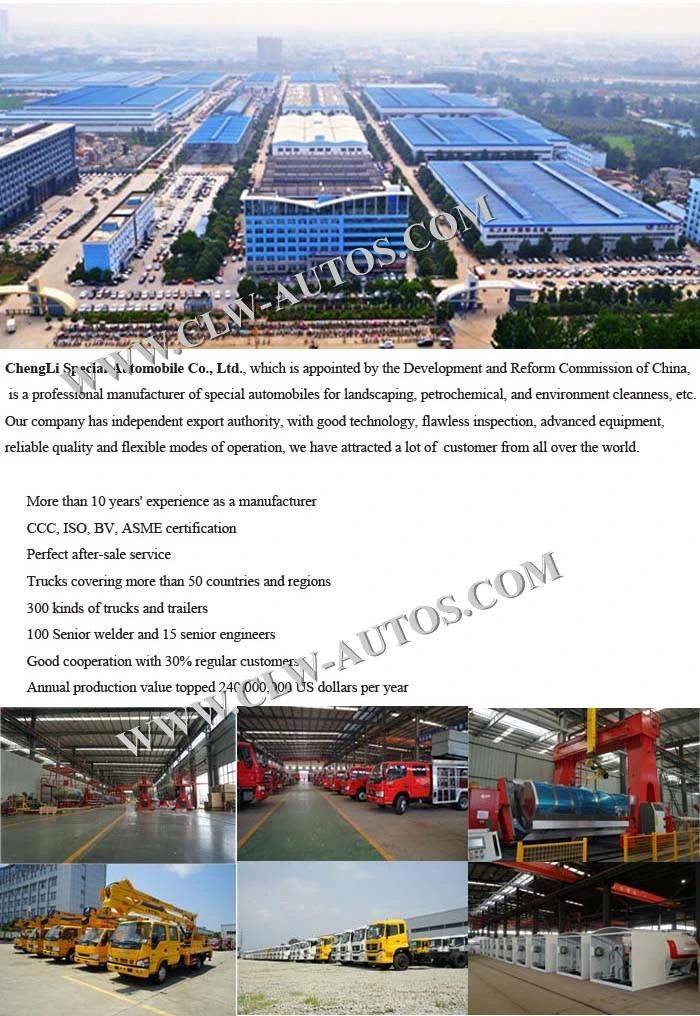 5000 Liters Waste and Water Tank City Sanitation Sewage Vacuum Suction High Pressure Jetting Truck