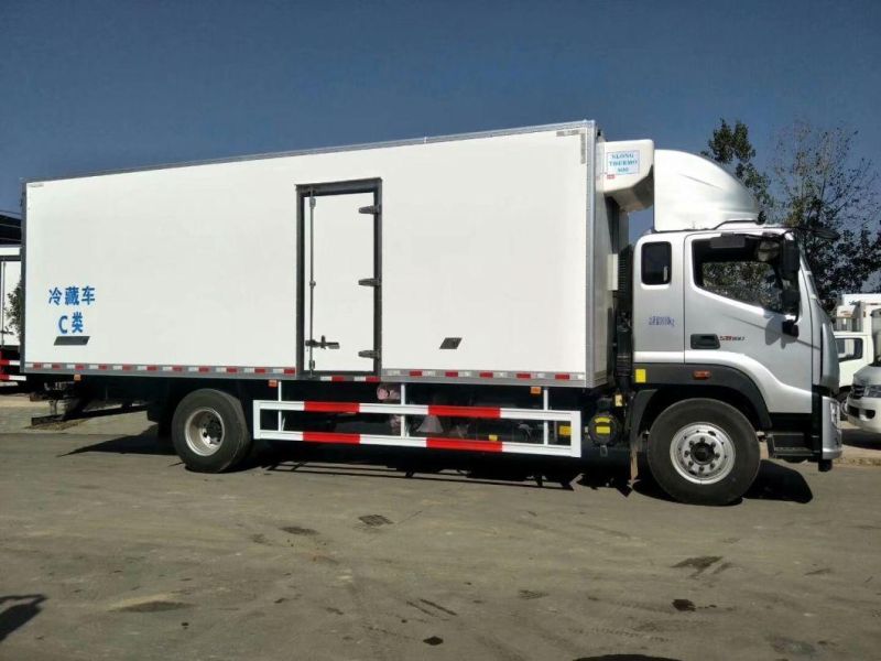 Brand New 6*4 Freezer Box Truck Pork Transport Refrigerated Trucks in South America