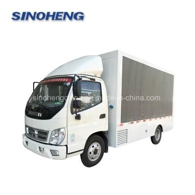 New Foton Mobile Outdoor P8 Full Color Mobile LED Advertising Truck for Sale