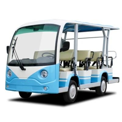 Hotel Blue Wuhuanlong 5180*1510*2050 Jiangsu Small Golf Carts Electric Bus Sightseeing Car OEM