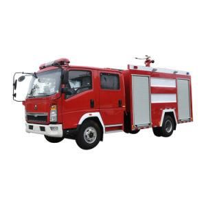 HOWO 800gallons Special Water Tank Fire Truck