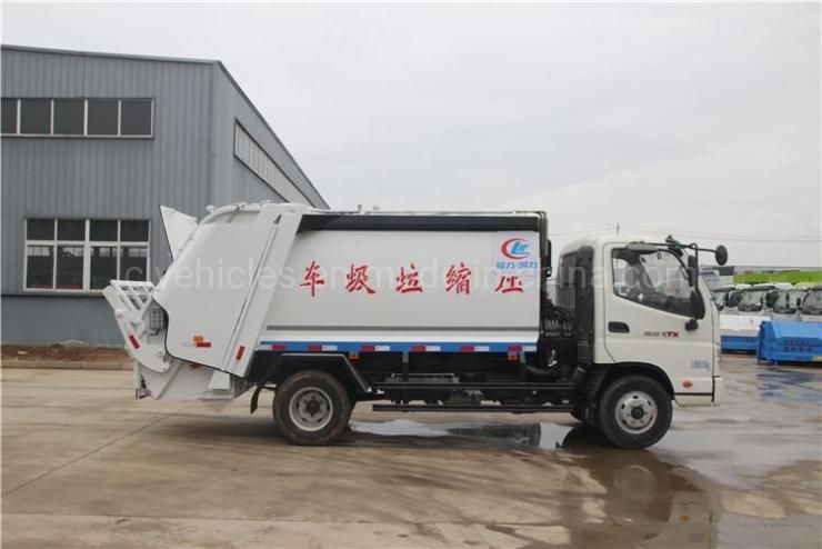 Foton 4X2 8000L Garbage Waste Compressed Collection Vehicle Compactor Truck