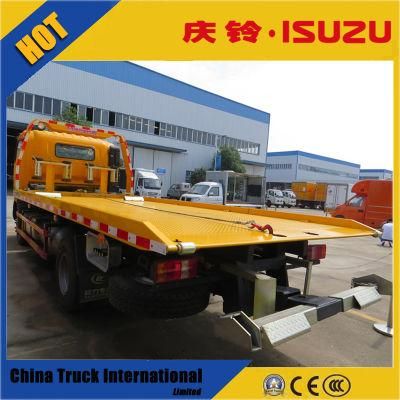 Isuzu Npr 600p 4*2 120HP Flatbed Wrecker Truck