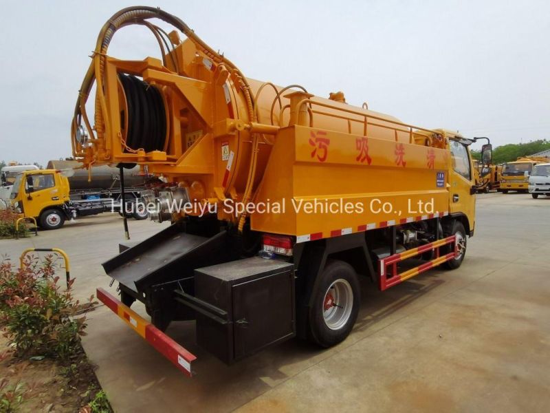 Factory Price 5 Cbm Sewage Vacuum Suction Truck Municipical Function Clean and Waste Water Suction Truck